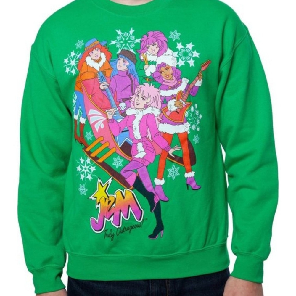 Jem & the Holograms Sleigh Holiday sweater
